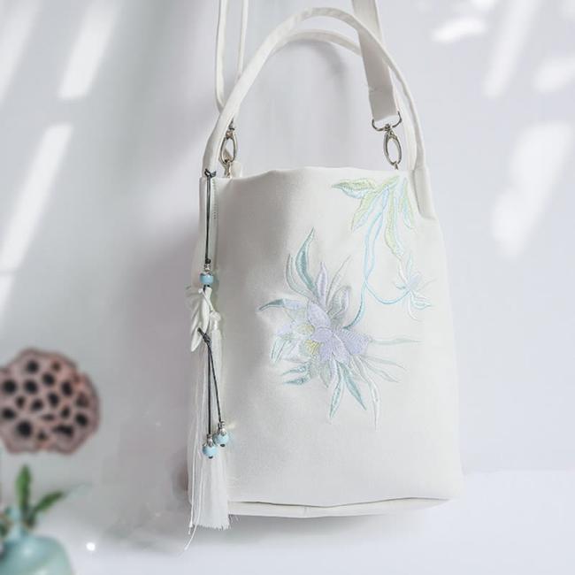 Bags | Embroidery Flower Pattern Canvas Shoulder Bag Tote Bag Crossbody Bag Accessories Bags