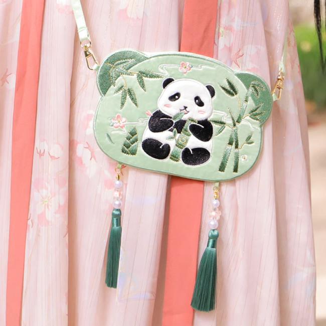 Bags | Embroidery Lucky Panda Cat Shiba Inu Deer Rabbit Fox Flower Cute Animal Hanfu Bag Crossbody Bag Shoulder Bag Accessories Bags