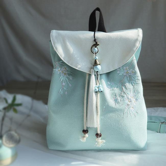 Bags | Handmade Embroidered Large Capacity Canvas Backpack Accessories Bags