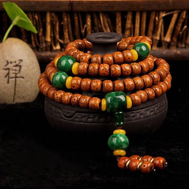 Bodhi Seed Malas | 108 Beads Mala Bodhi Seed Jade Harmony Bracelet Bodhi Seed Malas Bodhi Seed Malas