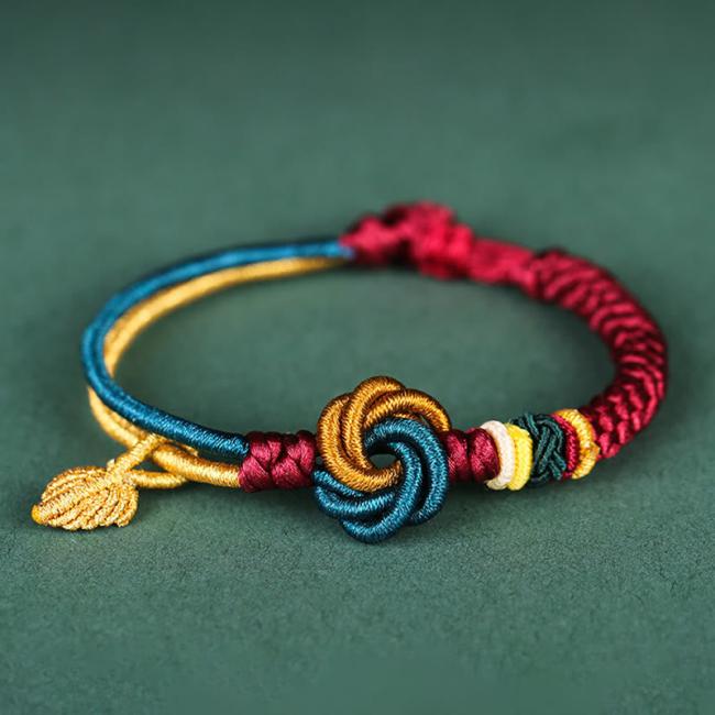 Bracelets | Tibetan Handmade Mandala Knot Leaf Luck Rope Bracelet Bracelets Bracelets