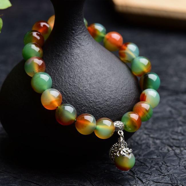 Bracelets | Tibetan Natural Green Agate Healing Bracelet Bracelets Bracelets