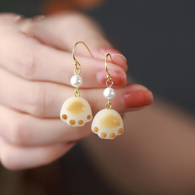 Earrings | Bodhi Seed Lovely Cat Paw Claw Peace Dangle Drop Earrings Earrings Earrings