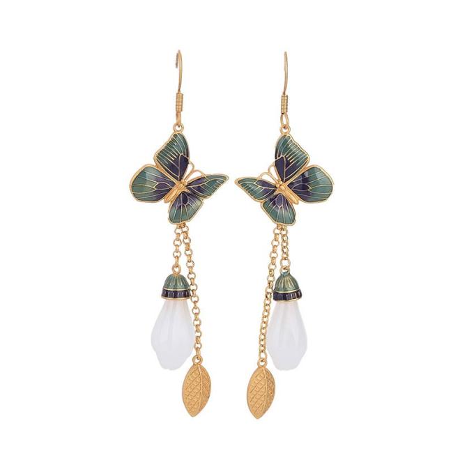 Earrings | FengShui White Jade Fortune Earrings Earrings Earrings