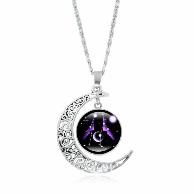 Necklaces & Pendants | 12 Constellations of the Zodiac Moon Protection Necklace Chain Pendant Jewelry Necklaces & Pendants