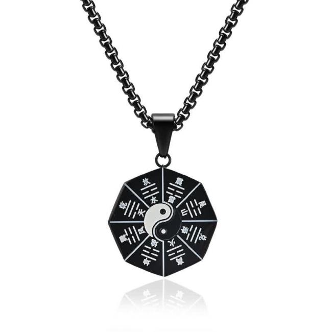 Necklaces & Pendants | Bagua Yin Yang Titanium Steel Balance Necklace Pendant Jewelry Necklaces & Pendants