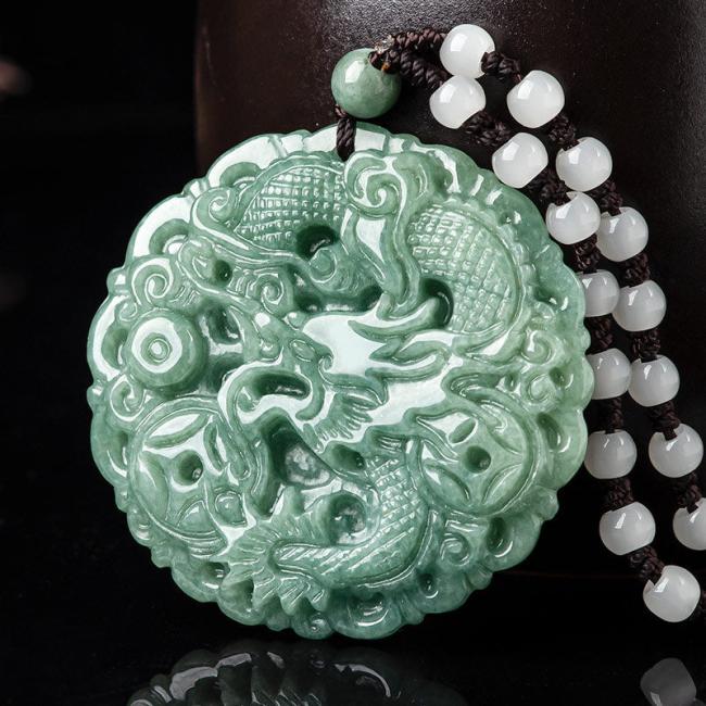 Necklaces & Pendants | Chinese Zodiac Dragon Jade Fortune Necklace String Pendant Jewelry Necklaces & Pendants