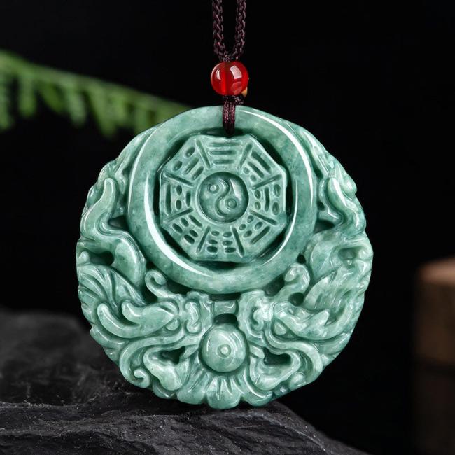 Necklaces & Pendants | Dragon Jade Yin Yang Balance Necklace String Pendant Jewelry Necklaces & Pendants