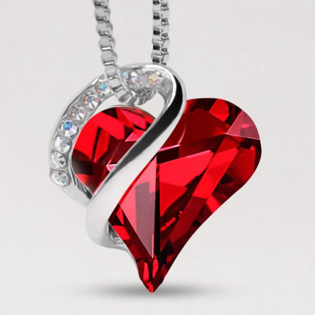 Necklaces & Pendants | Love Heart Birthstone Healing Energy Necklace Pendant Jewelry Necklaces & Pendants