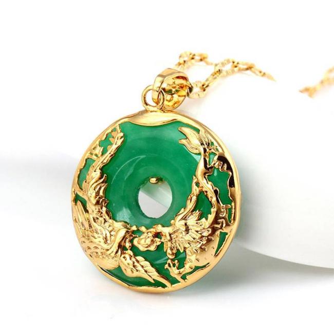 Necklaces & Pendants | Natural Jade Prosperity Necklace Jewelry Necklaces & Pendants