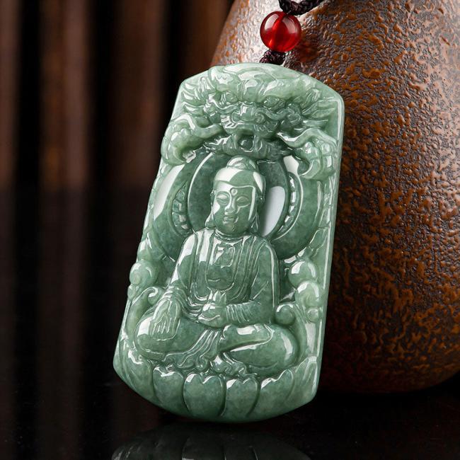 Necklaces & Pendants | Tathagata Buddha Dragon Jade Amulet Serenity String Necklace Jewelry Necklaces & Pendants