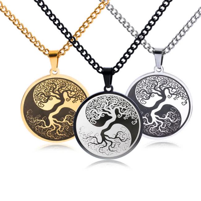 Necklaces & Pendants | The Tree of Life Titanium Steel Connection Necklace Pendant Jewelry Necklaces & Pendants