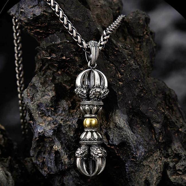 Necklaces & Pendants | Tibetan Dorje Vajra Design Wealth Necklace Pendant Jewelry Necklaces & Pendants