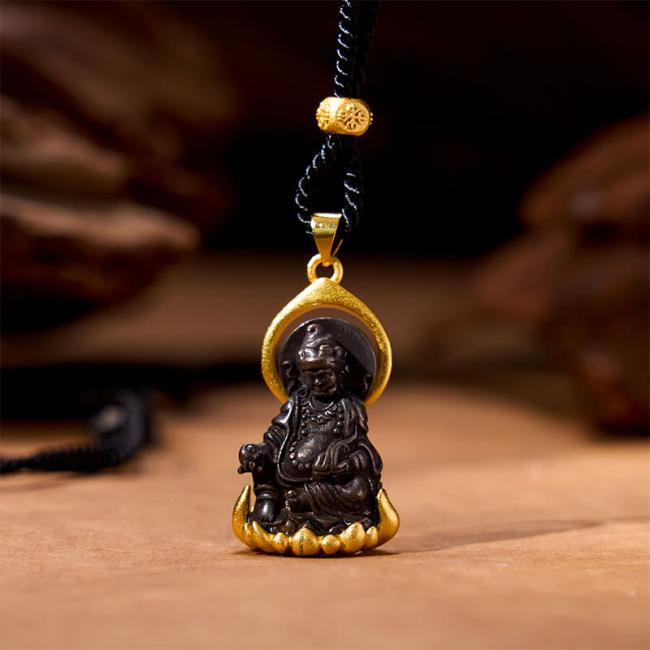 Necklaces & Pendants | Tibetan Yellow Jambhala Yellow God of Wealth Buddha Serenity Necklace Pendant Jewelry Necklaces & Pendants