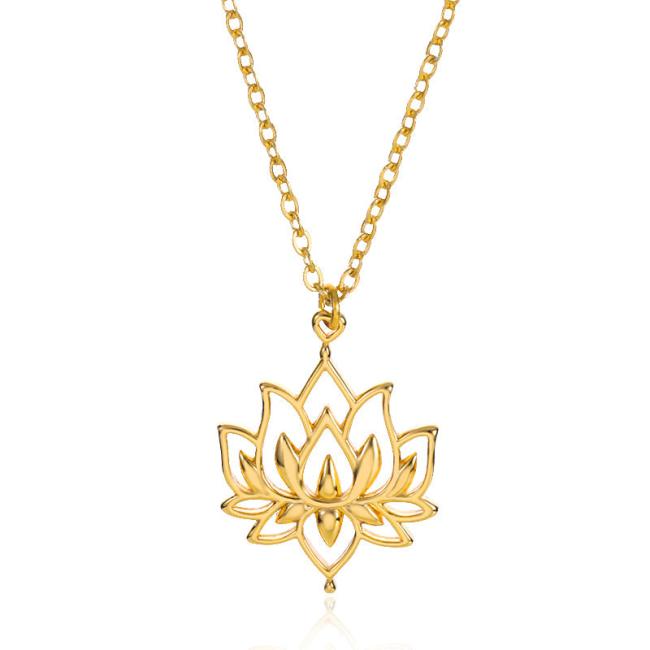 Rings | Lotus Titanium Steel Enlightenment Necklace Pendant Ring Jewelry Necklaces & Pendants