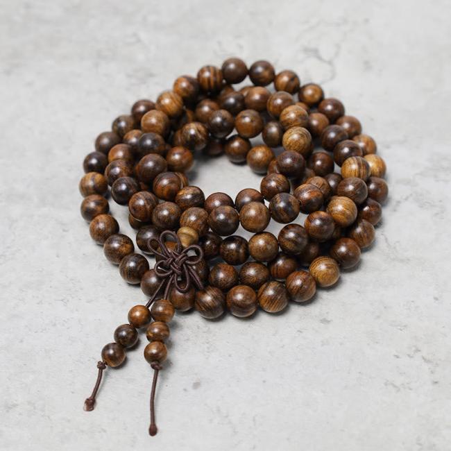 Wood Malas | 108 Mala Beads Bracelet Prayer Meditation Sandalwood Elastic Bracelets Wood Malas