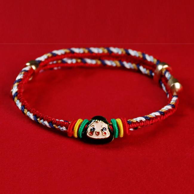 Bracelets | Colorful Rope Zongzi Pattern Fu Character Luck Handmade Bracelet Bracelets Bracelets