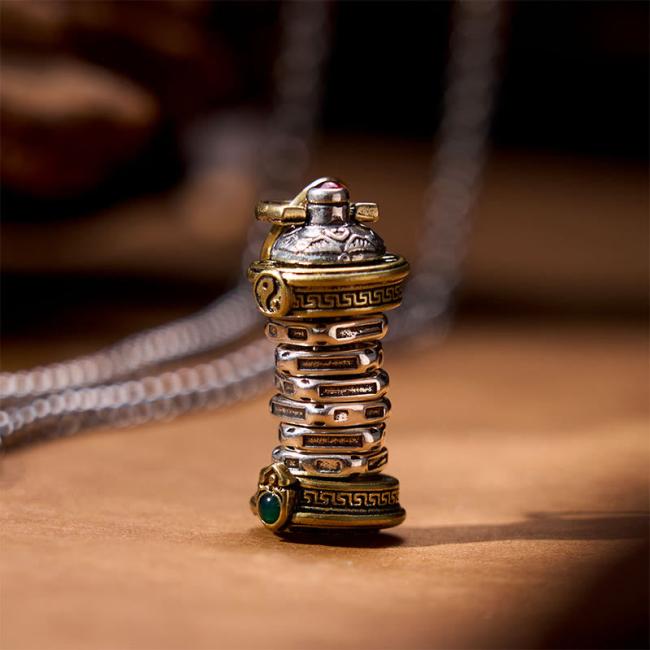 Necklaces & Pendants | Yin Yang Tower Copper Balance Rotatable Necklace Pendant Jewelry Necklaces & Pendants