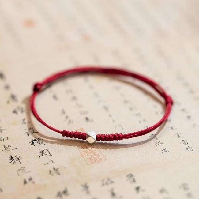 Bracelets | 925 Sterling Silver Luck Bead Protection Red String Braided Bracelet Bracelets Bracelets