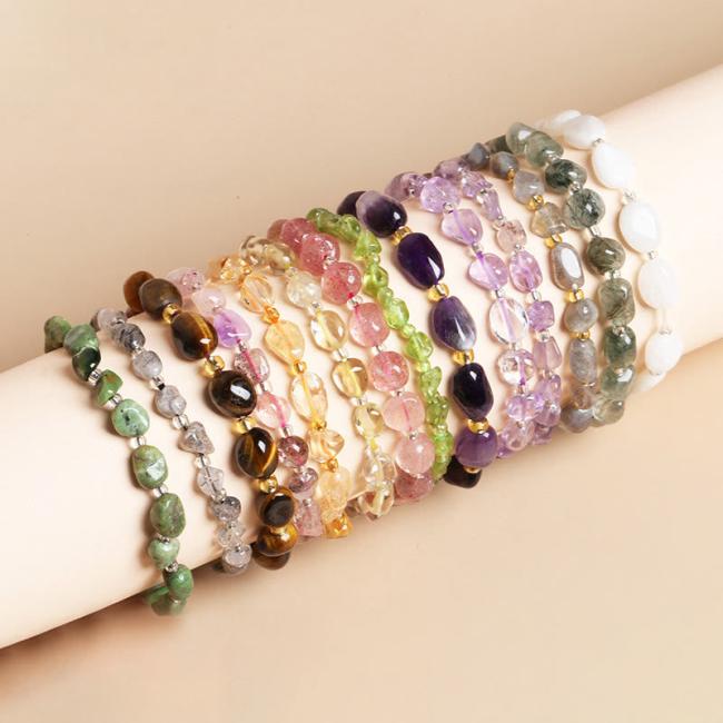 Bracelets | Natural Irregular Shape Stone Crystal Meditation Balance Bracelet Bracelets Bracelets