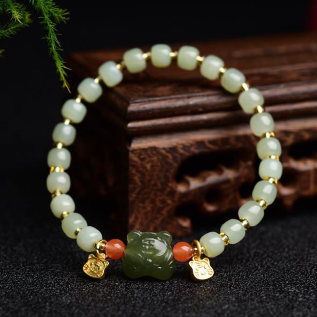 Bracelets | Chinese Zodiac Lucky Tiger Jade Abundance Bracelet Bracelets Bracelets