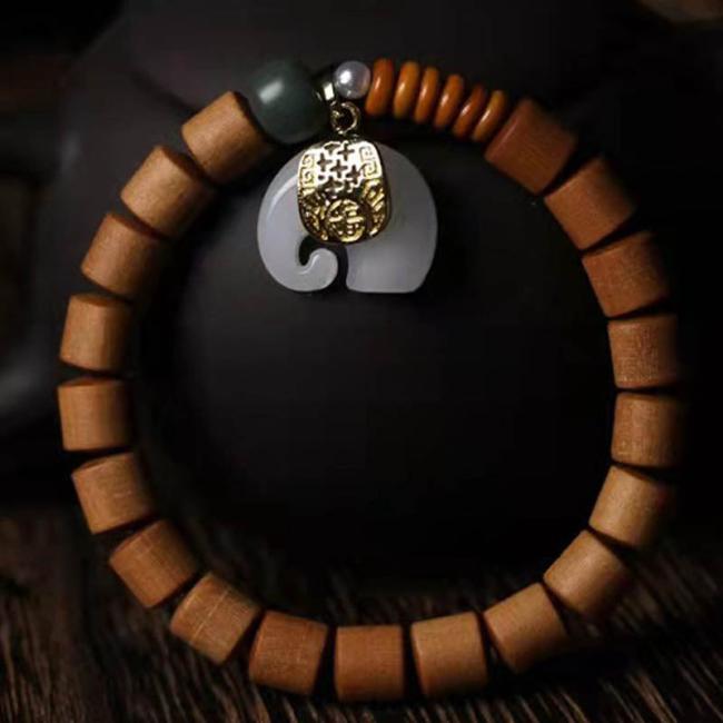 Bracelets | Sandalwood Jade Elephant Protection Bracelet Bracelets Bracelets