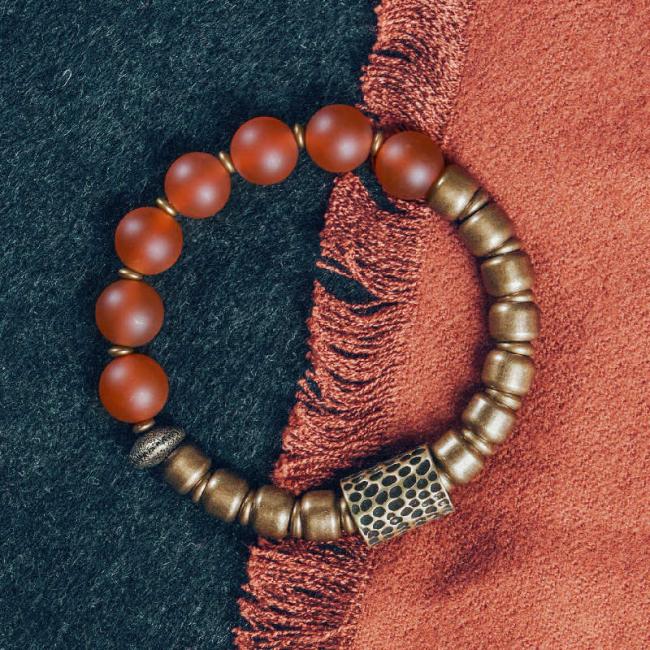 Bracelets | Tibetan Red Agate Green Agate Copper Confidence Fortune Bracelet Bracelets Bracelets