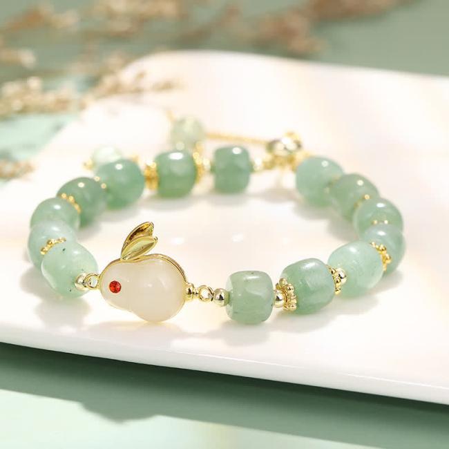 Bracelets | Year of the Rabbit Natural Green Aventurine Luck Bead Bracelet Bracelets Bracelets