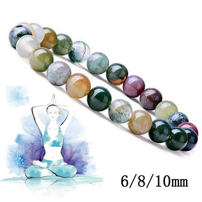 Bracelets | India Agate Beads Luck Yoga Bracelet Bracelets Bracelets