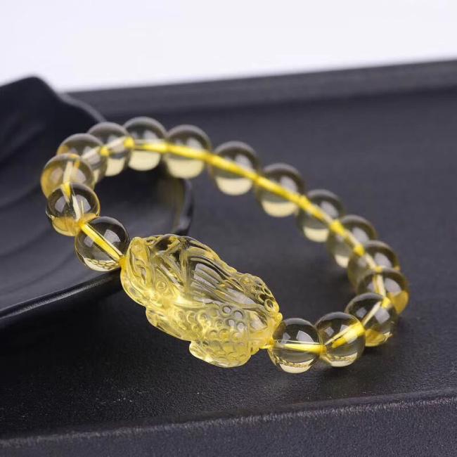 Bracelets | Natural Citrine Pi Xiu Stretch Bracelet Bracelets Bracelets