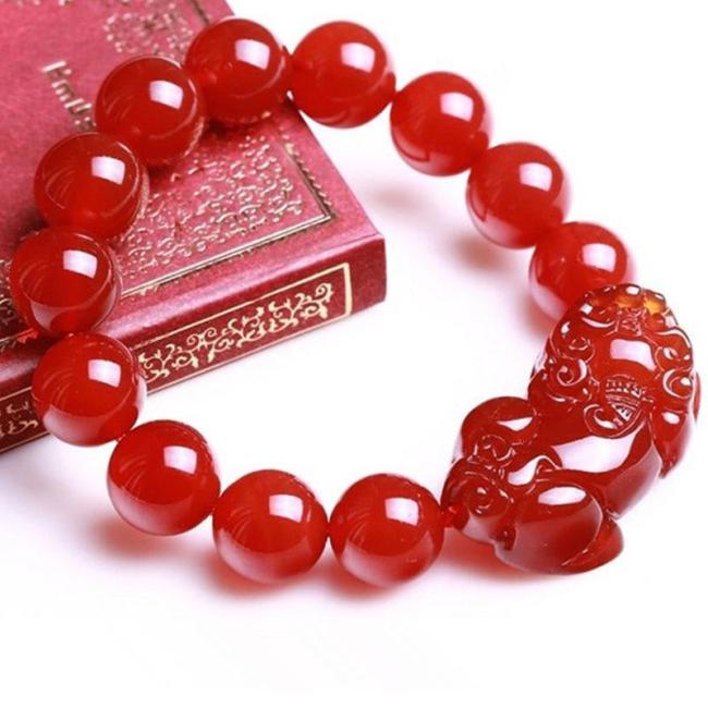 Bracelets | Red Agate Lucky Pixiu Wealth Luck Bracelet Bracelets Bracelets