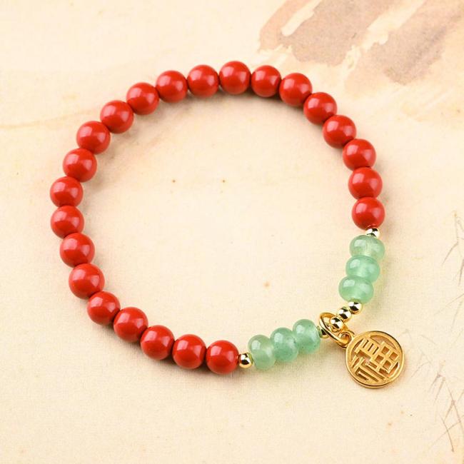 Bracelets | Tibetan Cinnabar Green Aventurine Luck Bracelet Necklace Bracelets Bracelets