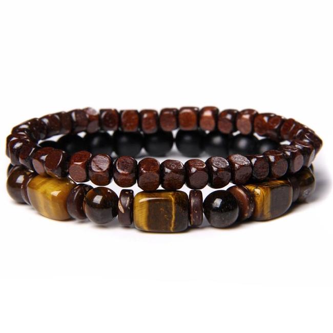 Bracelets | Tiger Eye Frosted Stone Hematite Courage Bracelet Bracelets Bracelets